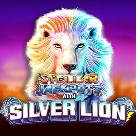 Stellar Jackpots with Silver Lion slot visual from Lightning Box Game available on sankra-casino.co.nl